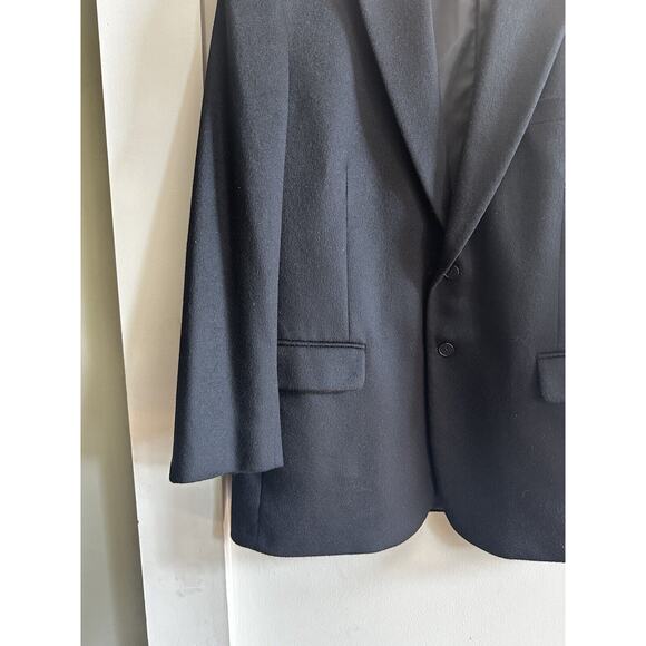 Bernhard Altmann Courture 100% Cashmere Blazer Jacket Black Size 46L Vintage - Picture 5 of 16